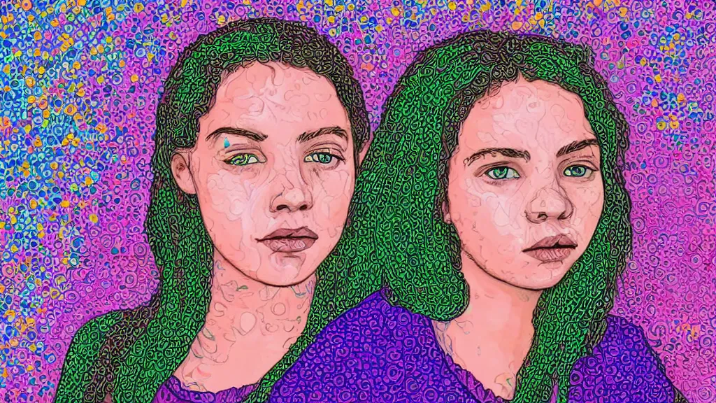 Prompt: A decent young girl portrait by James Eads.