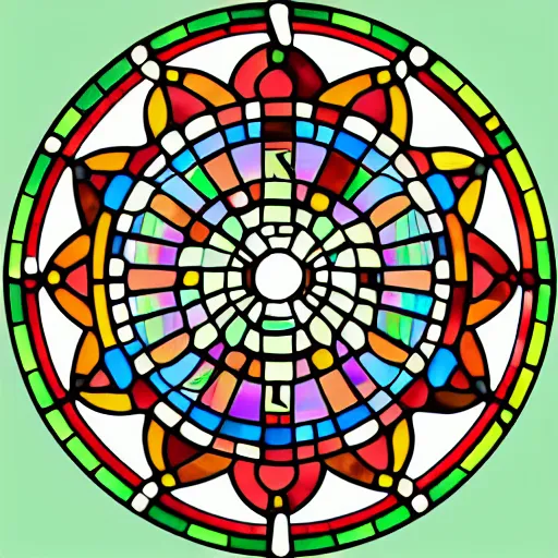 Prompt: “ circle logo for stained glass company, 8 k, colorful ” - 9