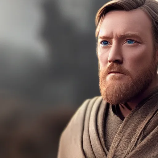 Image similar to obi wan kenobi, 4 k realistic photo