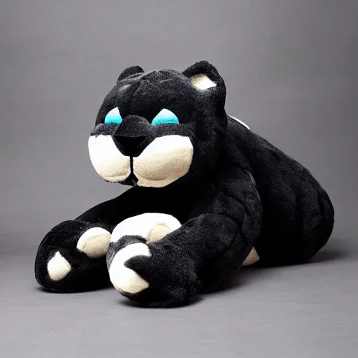 Image similar to blank panther plush toy