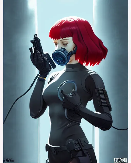 Prompt: cyborg sansa stark wearing octopus!!! gas mask, audrey plaza, fine detail!! anime!! realistic shaded lighting!! poster by ilya kuvshinov katsuhiro otomo ghost in the shell, magali villeneuve, artgerm, jeremy lipkin and michael garmash and rob rey