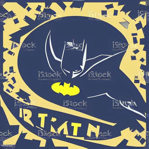 Image similar to vector art of batman breakdancing