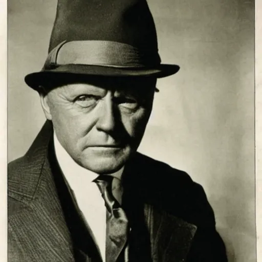 Prompt: antony hopkins as old fashioned detective 1 9 0 0 s photo, noir