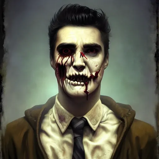 Image similar to young morrisey as a zombie, 7 days to die zombie, fine art, award winning, intricate, elegant, sharp focus, cinematic lighting, rimlight, digital painting, 8 k concept art, art by z. w. gu, art by brom, art by michael hussar, 8 k