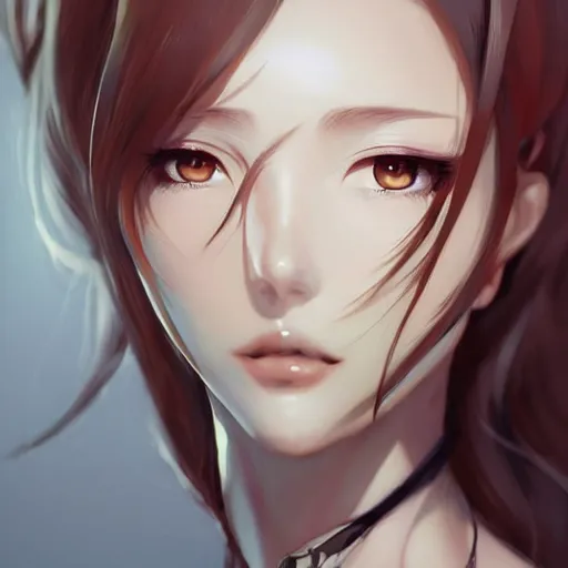 Image similar to kurisu makise, elegant, ultra highly detailed, digital painting, smooth, sharp focus, artstation, pixiv, art by Ina Wong, Bo Chen, artgerm, rossdraws, sakimichan