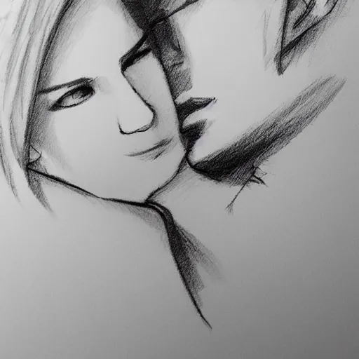 kisslovecute adorable pencil sketch drawing pictur  Flickr