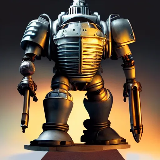 Image similar to big daddy from bioshock transformer action figure, collectible | | realistic shaded, fine details, realistic shaded lighting poster by greg rutkowski, diego gisbert llorens, magali villeneuve, artgerm, jeremy lipkin and rob rey