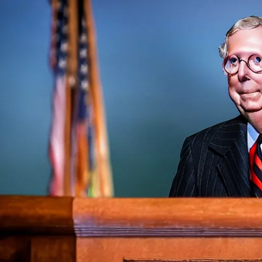 Image similar to mitch mcconnell as a turtle, photo