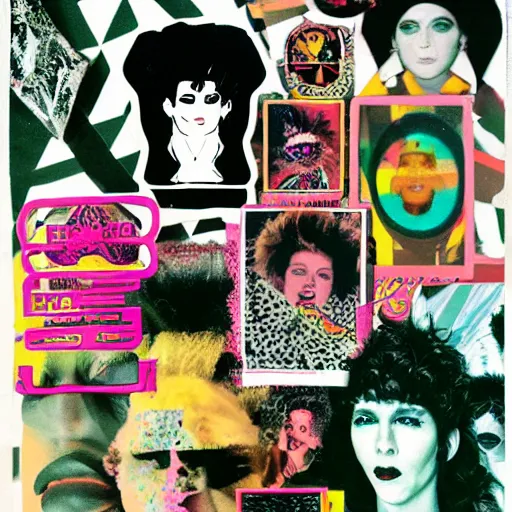 Image similar to medusa 8 0 s collage fanzine