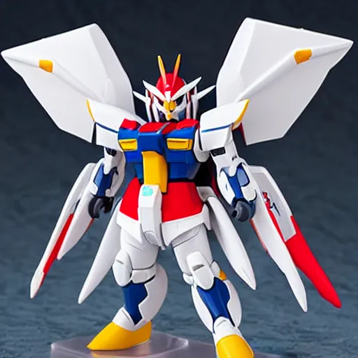 Image similar to high quality portrait flat matte painting of gundam， in the style of nendoroid and Toon toys , flat anime style, thick painting, medium close-up