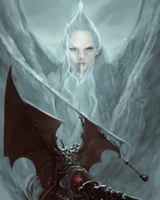 Image similar to detailed painting of avar kriss, fantasy, game of thrones, targaryen, horror, ethereal, greg rutkowski, magali villeneuve and monet