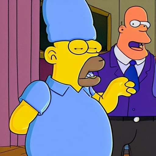 Prompt: Homper Simpson in The Sopranos