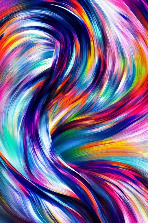 Image similar to abstract minimal thick brush strokes of a thin athletic male, abstract minimalist line art, beautiful, flowing brush strokes, energetic colors, dramatic painting, detailed digital art trending on artstation