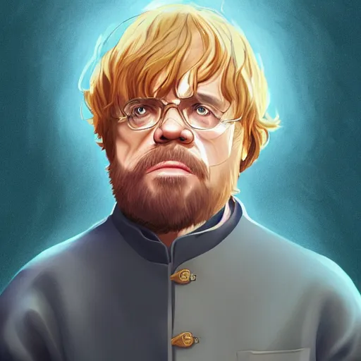 Image similar to George R.R. Martin as Tyrion Lannister, ambient lighting, 4k, anime key visual, lois van baarle, ilya kuvshinov, rossdraws, artstation