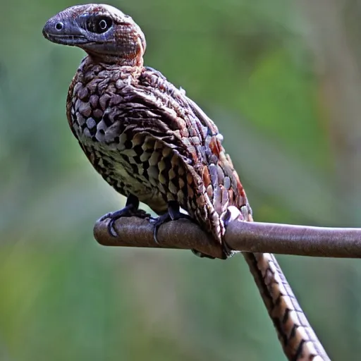 Image similar to snake bird hybrid