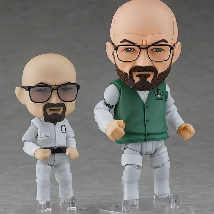 Image similar to Walter White, An anime nendoroid of Walter White, figurine, detailed product photo