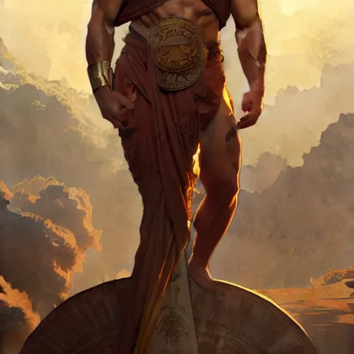 Image similar to Elon Musk as a Greek god, gorgeous, amazing, muscular, fit, intricate, highly detailed, digital painting, artstation, concept art, sharp focus, illustration, art by greg rutkowski and alphonse mucha