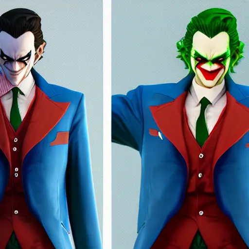 Prompt: Phoenix Wright as the Joker, highly detailed, trending on artstation, Unreal Engine 4K