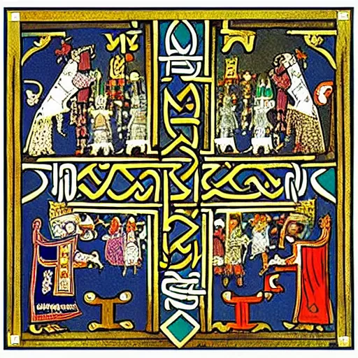 Image similar to Lumbridge, by the Book of Kells