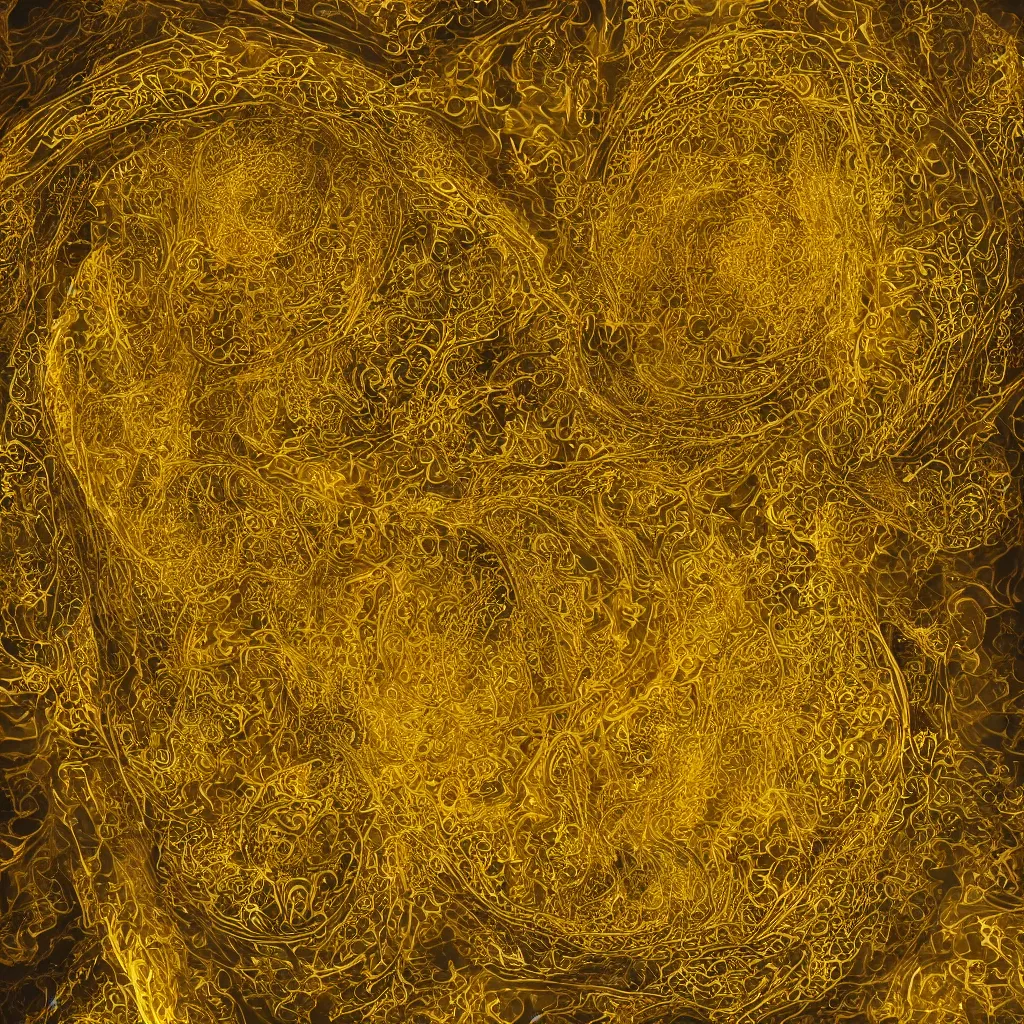 Prompt: “ a golden cloud, a greek goddess woman made out golden platonic geometric solids, a fractal smooth continuous hyperbolic surfaces made out of marble, highly detailed in 4 k ”