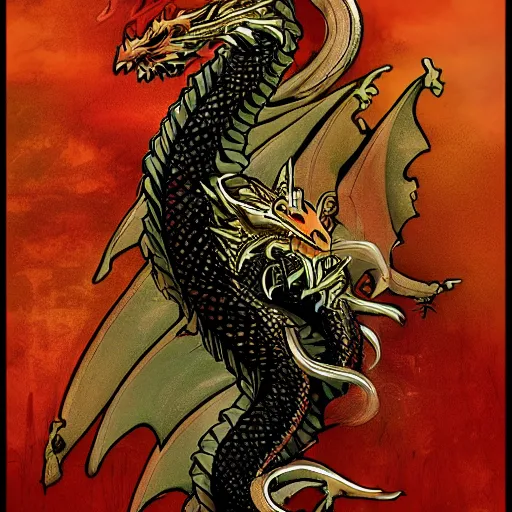 Prompt: dragon 🐉 - n 9