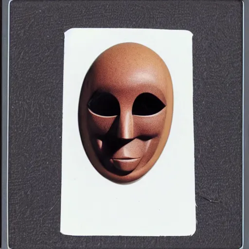 Prompt: polaroid of a halloween mask