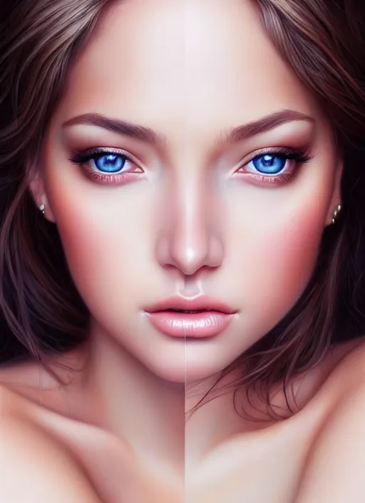 Image similar to a gorgeous female photo, professionally retouched, realistic, smooth face, perfect eyes, symmetrical, full body shot, wide angle, sharp focus on eyes, 8 k high definition, insanely detailed, intricate, elegant, art by artgerm