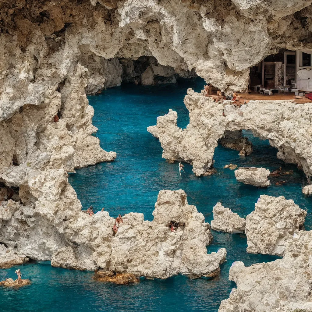 Image similar to greek island cave airbnb most popular