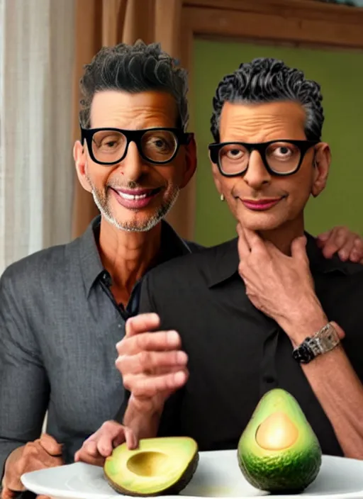 Image similar to an avocado covers jeff goldblum