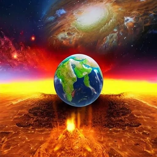 Image similar to earth explodes
