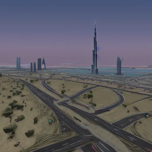 Image similar to gta : dubai, by lerapi