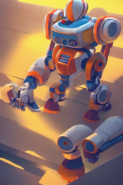 Image similar to metabots medabots medarotto medarot robot minimalist comics, behance hd by jesper ejsing, by rhads, makoto shinkai and lois van baarle, ilya kuvshinov, rossdraws global illumination ray tracing hdr radiating a glowing aura