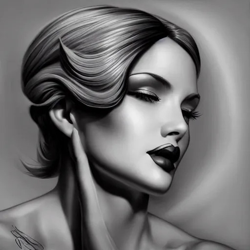 Image similar to art deco beauty by artgerm