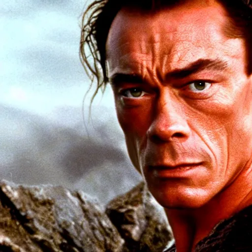 Image similar to jean - claude van damme in lord of the rings