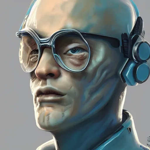 Image similar to concept art of scifi elite scientist by jama jurabaev, portrait, extremely detailed, studio light, trending on artstation, high quality, brush stroke