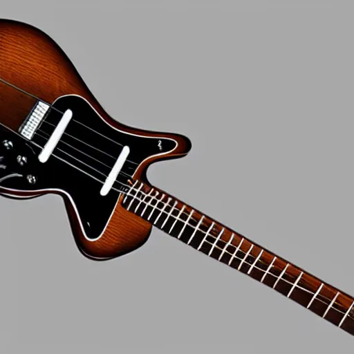 Image similar to a 1 9 6 0 harmony stratotone electric guitar, concept art