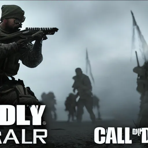 Prompt: Call of Duty Stoneage Warfare reveal trailer HDR 4K