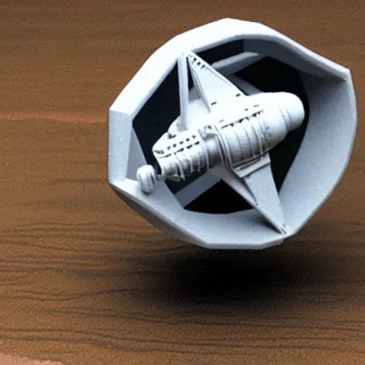 Image similar to a 3d printed space ship