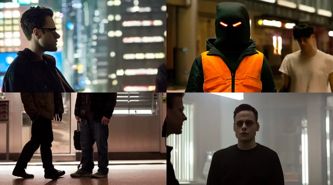 Prompt: a scene from mr. robot