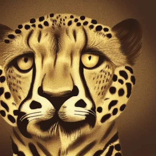 Prompt: “ a corporate logo featuring a cheetah, graphic design ”