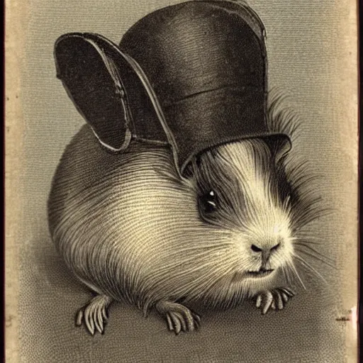 Image similar to a victorian guinea pig