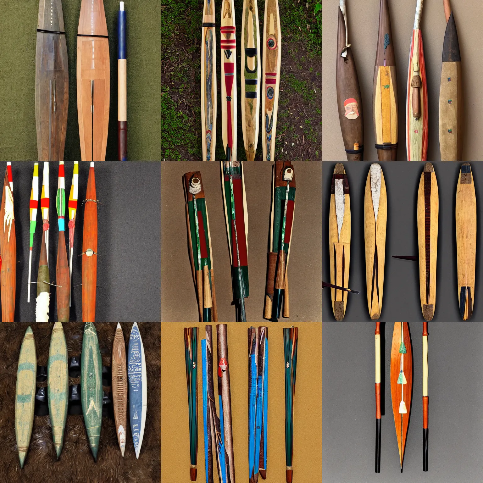 Prompt: quiver with blowpipe darts dipped in curare colombia, rio papunagua, rio inirida, santa cruz 1 9 6 0 s wood, cotton, resin, curare acquired from michel viquerat in 1 9 7 0, found footage, 8 mm, analog