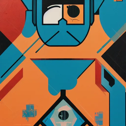 Prompt: Bomberman Profile Picture by Sachin Teng, asymmetrical, Organic Painting , Matte Painting, geometric shapes, hard edges, graffiti, street art, 300 dpi :2 by Sachin Teng:4