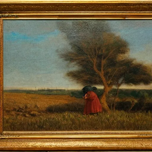 Image similar to pepe the from among the gleaners by jean francios millet