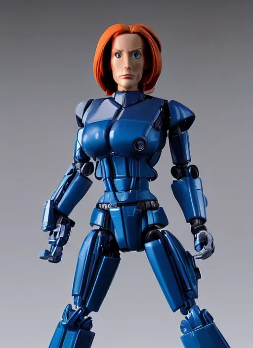 Image similar to Transformers Dana Scully action figure from Transformers: Robots in Disguise (2015), symmetrical details, by Hasbro, Takaratomy, tfwiki.net photography, product photography, official media