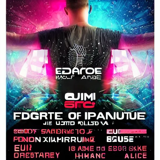 Image similar to a state of trance, future sound of egypt, edm party, indoors