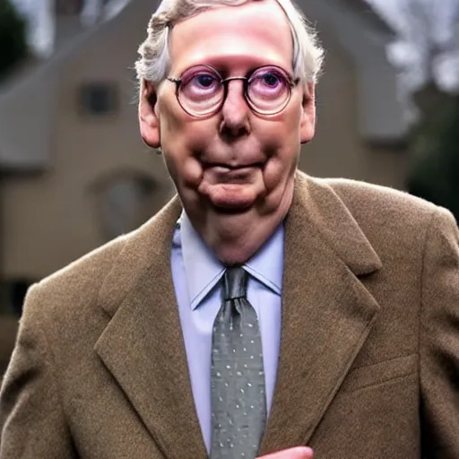 Prompt: Mitch McConnell as a turtle realistic