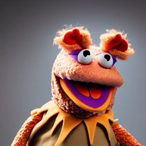 Image similar to studio portrait still of muppet!!!!! kenobi!!!!!! as a muppet muppet as a muppet, 8 k, studio lighting, key light,