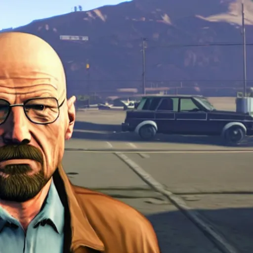 Image similar to walter white in gta 5 as a character