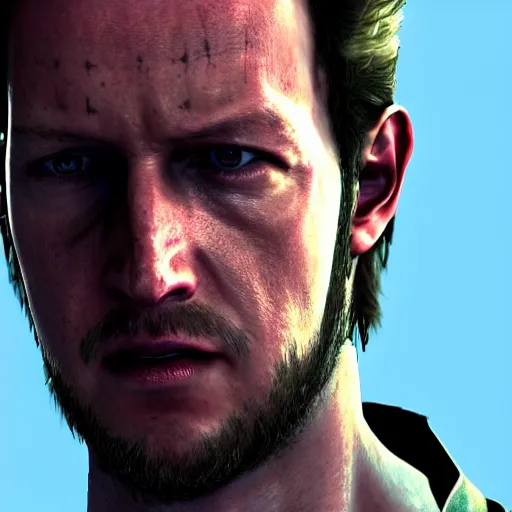 Image similar to Mark Zuckerburg as a Metal Gear Solid Villain 2005 JRPG cinema 4d render, Ray tracing reflection, natural lighting, Unreal Engine award winning photography